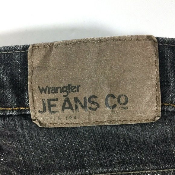 Wrangler Men's Slim Fit Straight Leg Black Jeans Size 38 X 30, Flex Dist… - Picture 4 of 9